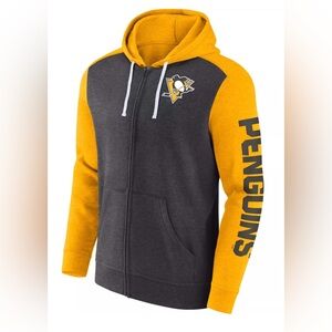 Fanatics Black and Gold Penguins Hoodie